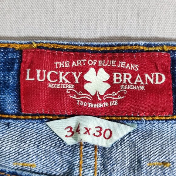 Lucy Brand Jeans men's size 36X30 ink blue colour 361 Vintage Straight jeans - Picture 6 of 13